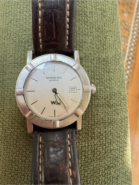 Raymond Weil Other - Raymond Weil Silver Dial Watch with Dark Brown Leather Strap